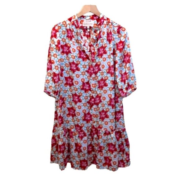 Saloni Tyra 100% silk mini Dress size 2 - Picture 1 of 7